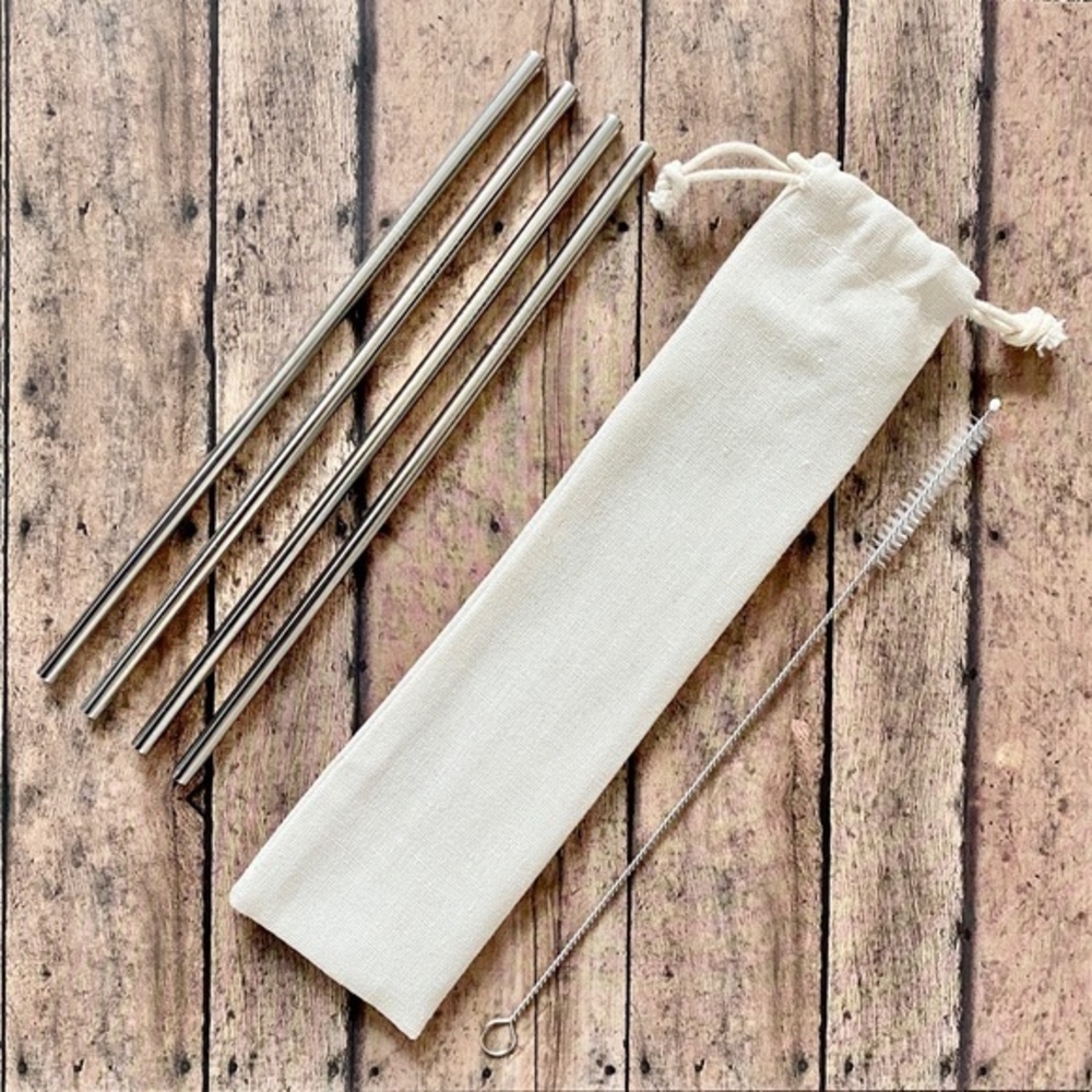 Stainless Steel Straw Set- Straight